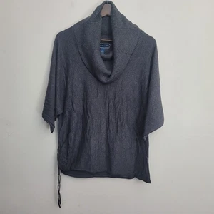 Karen Scott Womens Sweater XL Gray Cowl Neck 3/4 Sleeve Dolman Tunic Cotton Poly - Picture 1 of 7