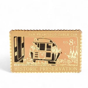 San Francisco Cable Car Anstecknadel Hutnadel Denkmalpflege Stempel Design - Bild 1 von 4