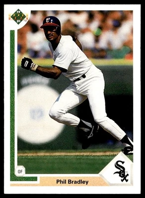 1991 Upper Deck Phil Bradley Chicago White Sox #641 - Image 1 of 2