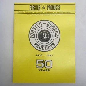 1987 Forster Bonanza Reloading Products Catalog Vintage Paperback - Picture 1 of 4