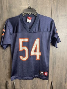 Vintage Reebok NFL  Brian Urlacher #54 Jersey Youth Medium Navy Blue - Picture 1 of 9
