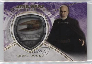 2018 Topps Star Wars Masterwork Purple 43/50 Count Dooku Solar Sailer 10k8 - Picture 1 of 3