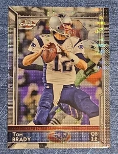 2015 Topps Chrome Mini Tom Brady Pulsar Refractor #50 New England Patriots - Picture 1 of 2