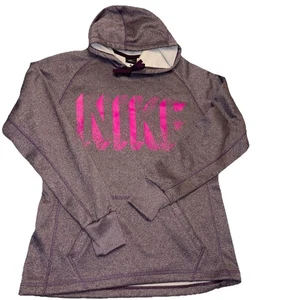 Nike Therma-Fit Women’s Sports athleisure Pullover Hoodie Size M Purple Pink - Picture 1 of 18