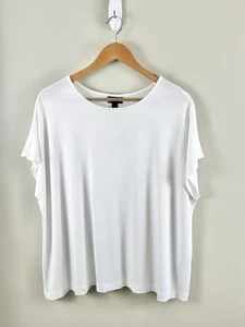 J.Jill Damen-Kurzarmtop Wearever Collection weiß Größe XL neu mit Etikett - Bild 1 von 10