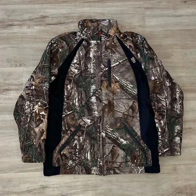Realtree Fleece Quilt Lined Camo Hunting Men's Medium Jacket - Image 1 of 4