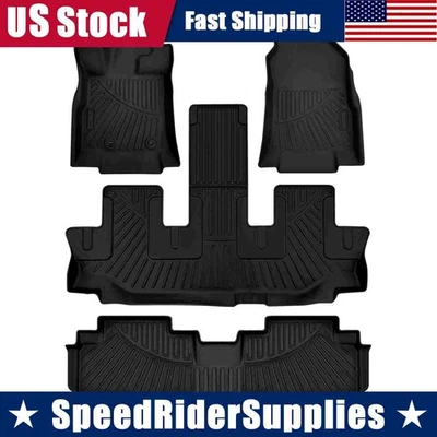 Foot Mat All Weather Rubber Car Floor Mats For Subaru Ascent 2019 2020 2021-2023 - Image 1 of 4