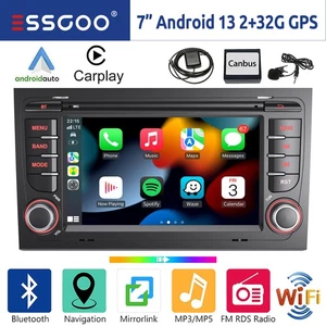 Für Audi A4 S4 RS4 B6 B7 B8 SEAT EXEO Android 13 Autoradio GPS Navi RDS Carplay - Bild 1 von 15