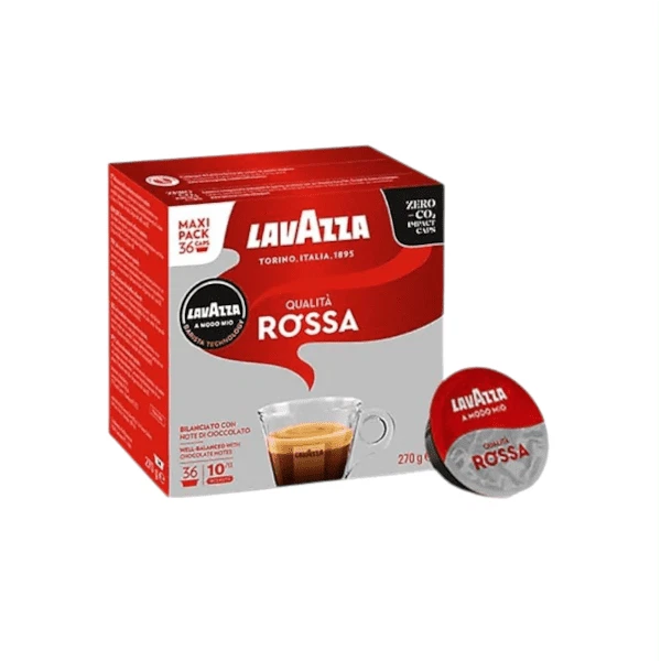 216 Kapseln A Modo Mio Lavazza Mischung Qualität Rossa (6 Blister Mit 36 Stück) - Bild 1 von 1
