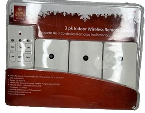 Paquete de 3 salidas a tierra para control remoto inalámbrico interior (3 canales) - Imagen 1 de 4