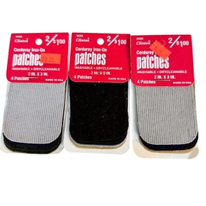 Parche Parches Planchado Ropa Clinton Vintage Pantalón Rodilla Agujero Reparación Pana - Imagen 1 de 4