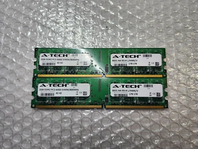 A-Tech 4GB Kit (2 x 2GB) PC2-6400 (DDR2-800) Matching Memory - Image 1 of 2