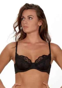 After Eden Reggiseno con ferretto tutti i giorni in pizzo nylon riciclato non imbottito - Nero - Foto 1 di 5