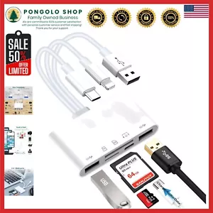 Compact 5-in-1 Memory Reader with USB Type C, SD & Micro SD for Easy Transfers - Picture 1 of 9