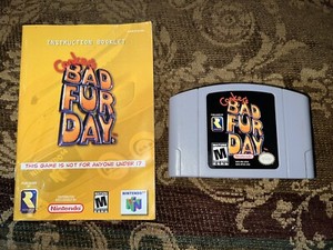 Conkers Bad Fur Day N64, 2001 Authentic, Tested Working Great! Manual Included!