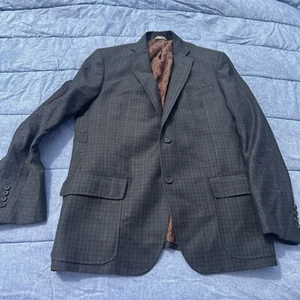 Billy Reid Heirloom Grey Charcoal Checkered Wool Blazer Size 42R - Picture 1 of 7