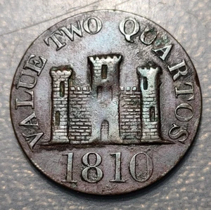 GIBRALTAR 2 QUARTOS 1810 - Picture 1 of 2