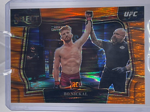 2023 Panini Select UFC - #284 BO NICKAL RC (Octagonside Orange Flash Prizm)