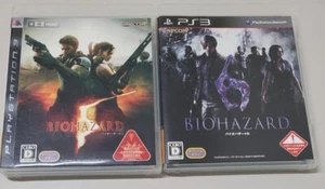 Biohazard Resident Evil 5 + 6 set Sony PlayStation 3 PS3 Japanese ver Tested - Picture 1 of 4