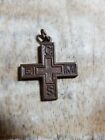 Church Of England Mens Society Medal Cross Pendant Antique All In One Cems