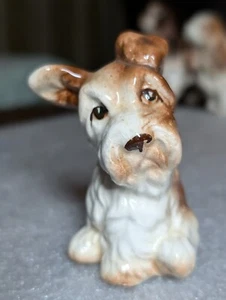 Vintage Single Porcelain Salt Or Pepper Shaker Scottish Terrier Puppy Dog - Picture 1 of 9