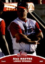 2007 Lowell Spinners Grandstand #24 Alan Mauthe White Rock BC Canada Card