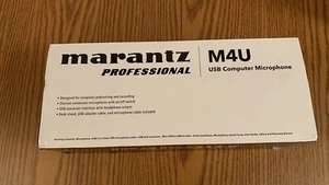 Marantz Pro M4U USB Condenser Microphone & Stand for Podcast Stream & Recording - Picture 1 of 4