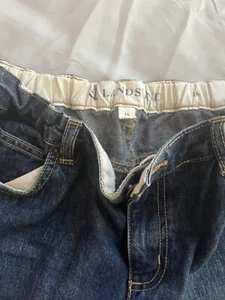 Lands' End Kids Girls sz 16 Medium Wash Stretch Waist Flare Leg Jeans - Picture 1 of 3
