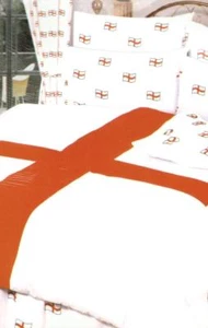 Juego de fundas de edredón con bandera de Inglaterra de San Jorge talla única polialgodón - Imagen 1 de 1