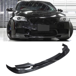 Carbon Fiber Front Bumper Lip Chin Spoiler For BMW F10 M5 2012-2016 3D Style - Picture 1 of 12