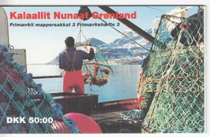 Greenland Stamp Booklet 3 Queen Margarethe and Crabs - Picture 1 of 2