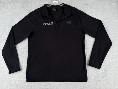 Suéter The North Face Para Hombre Mediano Negro Polar 1/4 Cremallera 100% Poliéster Pullover Foto 1 de 4