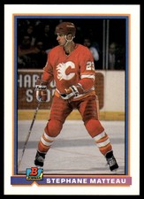 1991-92 Bowman Stephane Matteau Calgary Flames #258