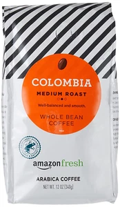 Colombia Whole Bean Coffee, Medium Roast, 12 Ounce - Picture 1 of 8
