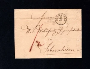 Prusia 1837 - "Oberstein" Claro K1, En Carta De La Empresa (a2678) - Imagen 1 de 1