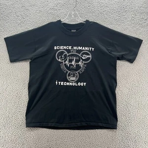 Vintage Fraternity Shirt Mens Extra Large Black Omega Phi Chapter 80s - Picture 1 of 7