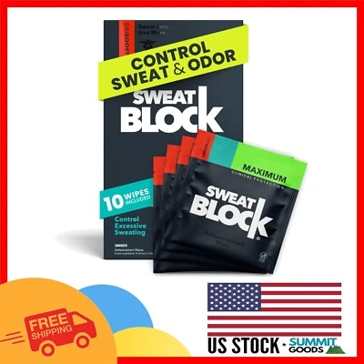 Hyperhidrosis Treatment Wipes - Unisex Antiperspirant for 7 Days of Protection - Image 1 of 4