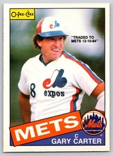 Gary Carter 1985 O-Pee-Chee OPC Baseball #230 New York Mets NRMT-MT