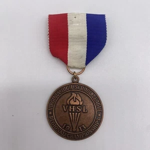 Vintage Virginia High School League VHSL Regional Championships Medal Award - Picture 1 of 5