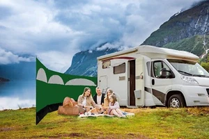 Rompevientos bloqueador 150x500 cm camping jardín caravanas playa cortavientos verde - Imagen 1 de 6