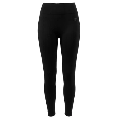 GYMSHARK Damen Tights B1A2Q-BBBB Flex High Waisted Leggings Schwarz / XS – L / - Bild 1 von 4