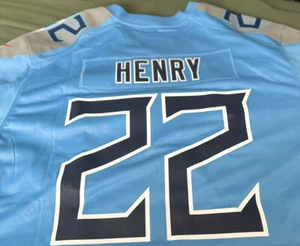 DERRICK HENRY TENNESSEE TITANS BLUE GAME JERSEY - 3X - MEN ByeHenry! - Picture 1 of 5