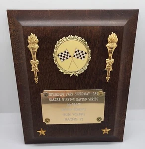 Riverside Park Speedway 1984 Nascar Winston Racing 4th Place Trophy Agawam MA - Picture 1 of 4