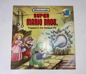 Nintendo Super Mario Bros Trapped in the Perilous Pit Golden Look Look Book 1989 - Picture 1 of 12