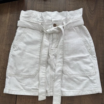 Falda vaquera Free People para mujer talla 4 Splendor In The Grass bolsa de papel natural ¡USADA EN EXCELENTE ESTADO! Foto 1 de 4