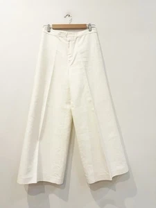 Pantalones para mujer de pierna ancha de mezclilla blancos de diseño Isabel Marant talla 10 38 FR - Imagen 1 de 4
