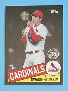 2020 Topps Chrome Black Mojo Refractor /199 Kwang-Hyun Kim #85TC-14 RC - Picture 1 of 2