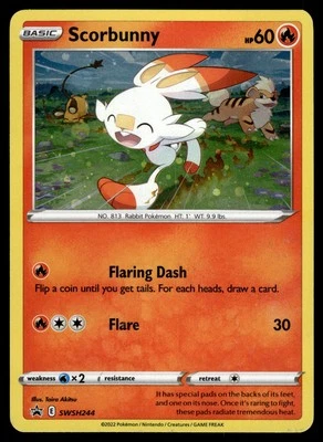 Scorbunny SWSH244 SWSH: Sword & Shield Promo Cards Pokemon - Image 1 of 2