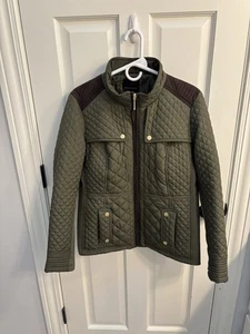 Weatherproof Women's (Large )Zip Closures Coat Jacket Green, Brown shoulder - Picture 1 of 4