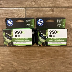 HP 950XL Wysokowydajna kaseta z czarnym tonerem Exp luty 2022 (2x) - Zdjęcie 1 z 4